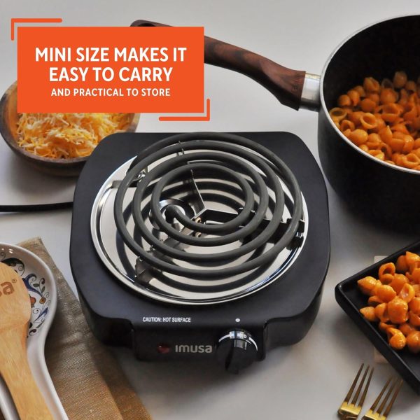 IMUSA Single Electric Burner, Black - Image 4