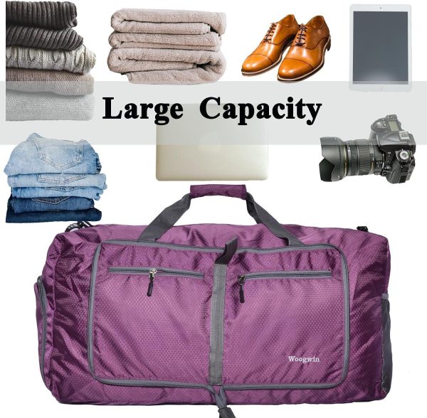 Travel Duffel Bag Large Foldable Waterproof Overnight Bag for Beach Swim Bags Pool Sports Gym - Image 6